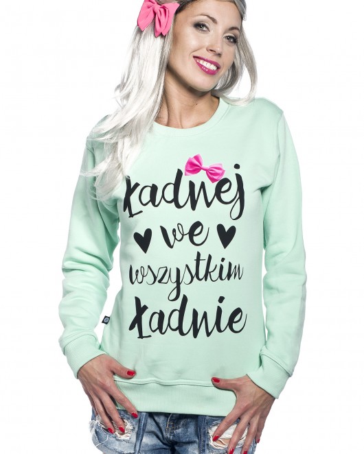 Bluza miętowa Ładnej we wszystkim Ładnie ! ŁAP NAS