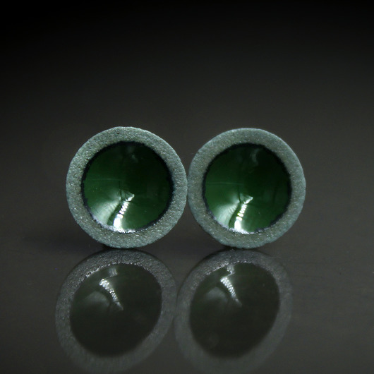 kolczyki ceramiczne Drobinki 11mm /stal chirurgiczna/