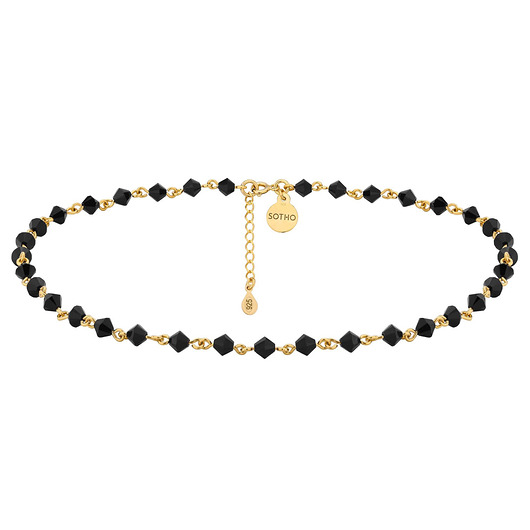 Złoty choker z i kryształami SWAROVSKI® CRYSTAL SOTHO