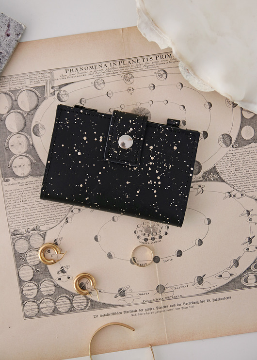 portfele damskie Portfel MINI Clasp Night Sky