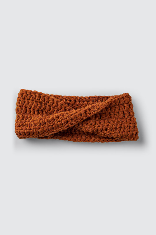 opaski do włosów Opaska z węzłem z wełny merynosa handmade