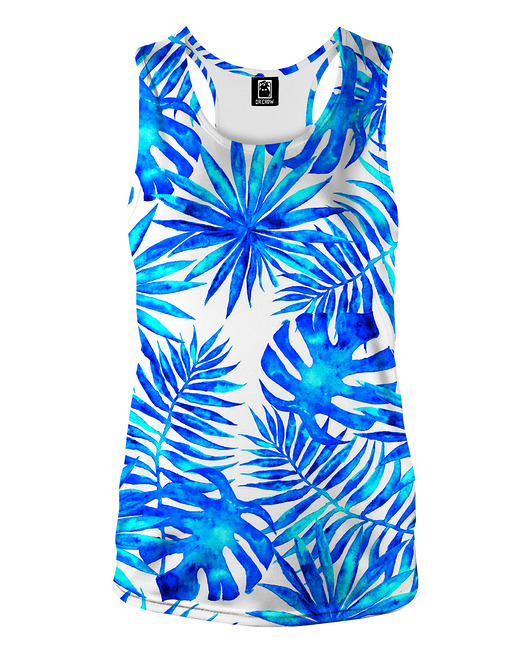 topy damskie DR.CROW Bokserka Blue Palms