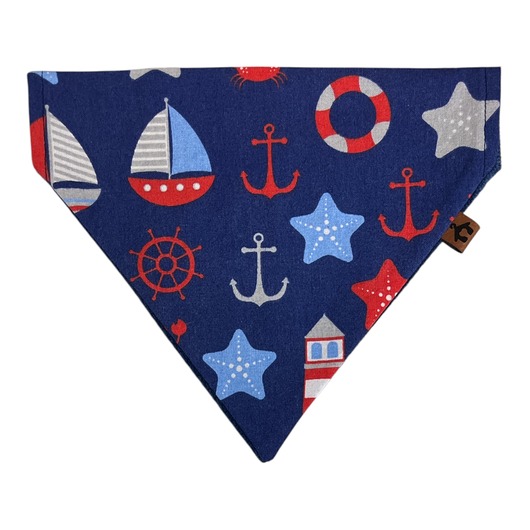 ubranka dla zwierząt Dwustronna bandana dla psa Morski klimat, wakacje
