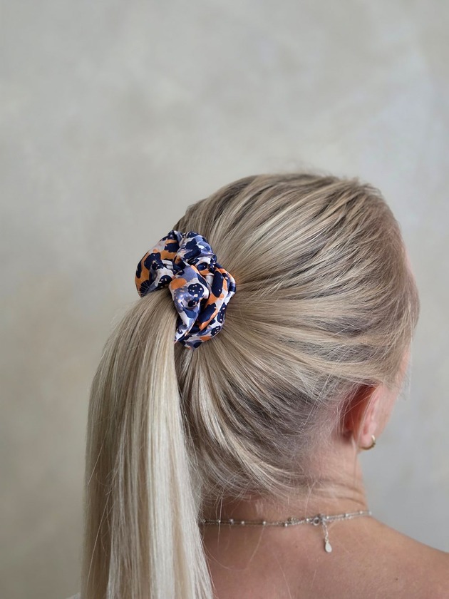 gumki do włosów Gumka jedwabna, scrunchie, frotka wild spots MIDI