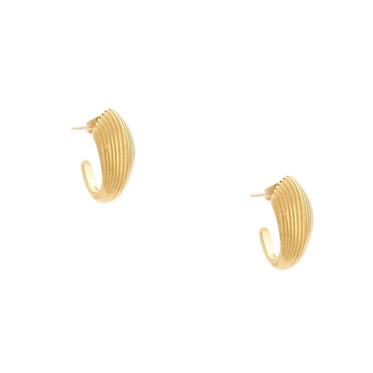 kolczyki - inne Eleganckie plisowane kolczyki