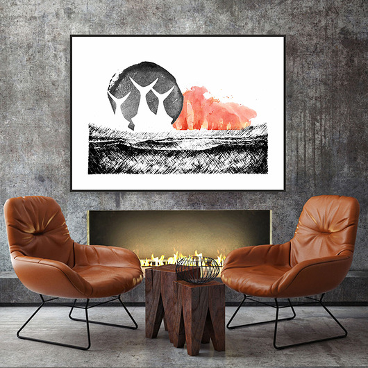 Ocean Traw... art print a4 Parallel World