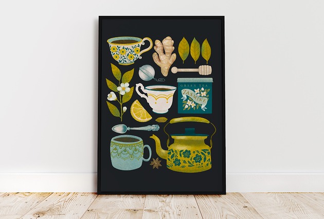Plakat "Herbata" 30x40 cm Studio Stonka