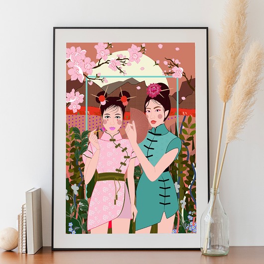 grafiki i ilustracje Geishe