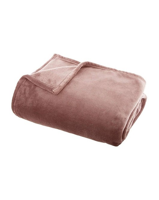 Koc Pled Pluszowy Flanel Uni 130x180 Różowy MIA home