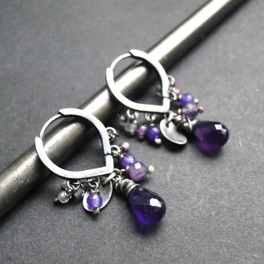 kolczyki srebrne Kolczyki srebrne Purpura