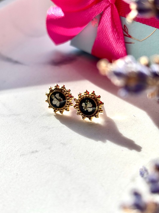 kolczyki z żywicy Kolczyki słoneczka