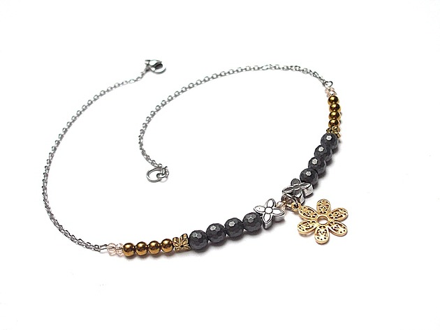 kolie Alloys Collection - choker- flower  /04-12-17/