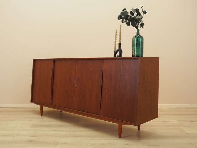 komody Sideboard tekowy, duński design, lata 70, produkcja: Dania