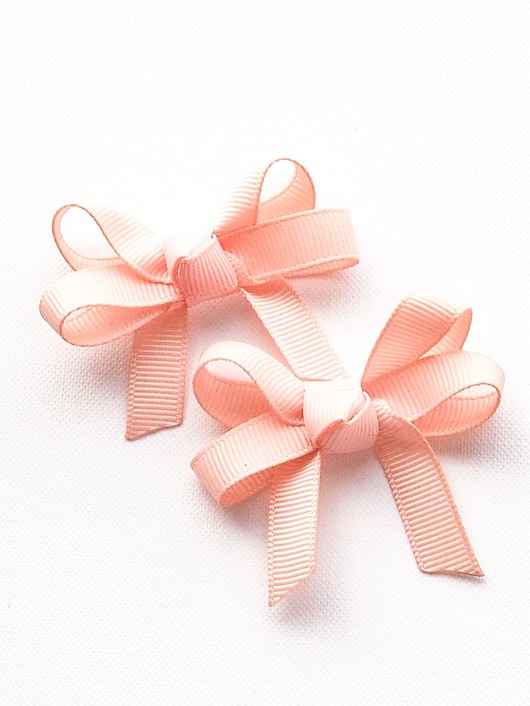 ozdoby do włosów dla dzieci Spinki do włosów Loop Bow Petal Peach
