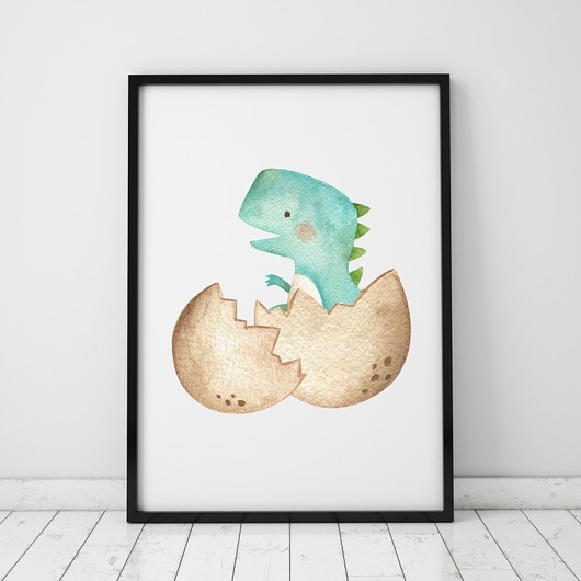 Plakat Dinozaur Akwarelowy 3 TamTamTu