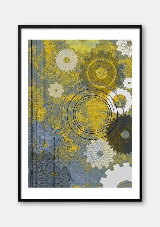 plakaty Plakat industrialny - Industrial no. 9 - z serii INDUSTRIAL