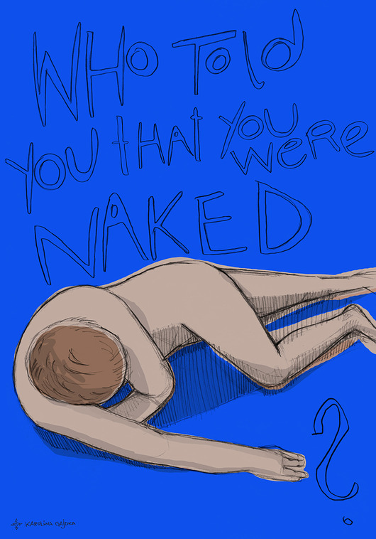 plakaty Plakat "who told you"