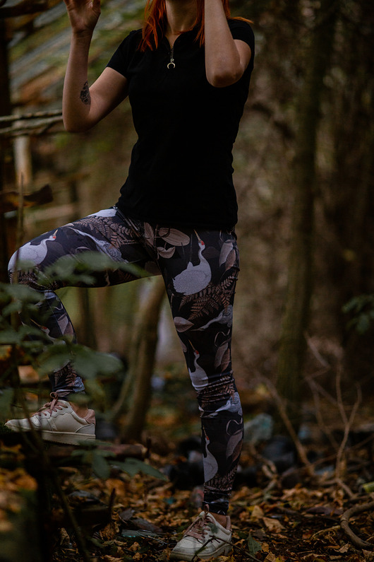 legginsy Legginsy ptak czarne