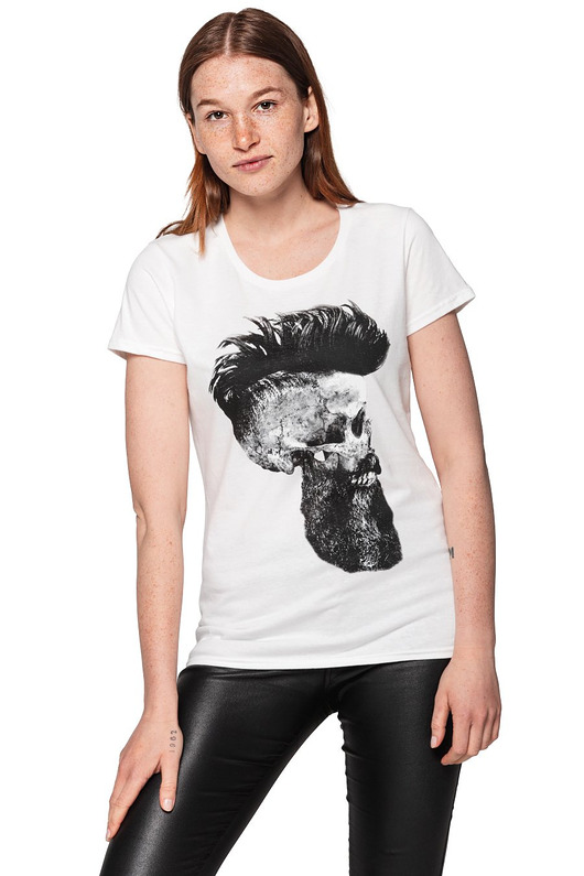 t-shirt damskie T-shirt damski UNDERWORLD Skull with a beard