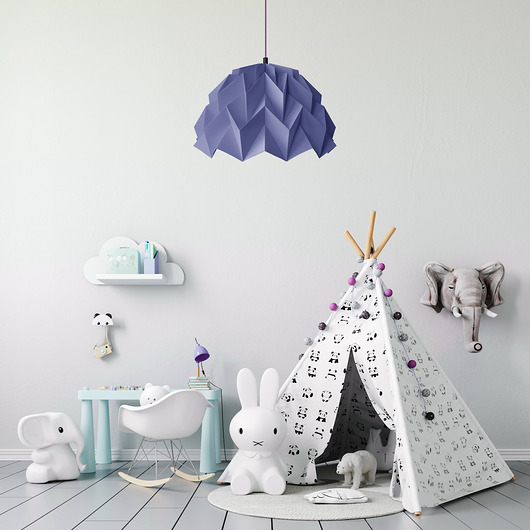 lampy wiszące Lampa wisząca origami ICEBERG M ultramaryna