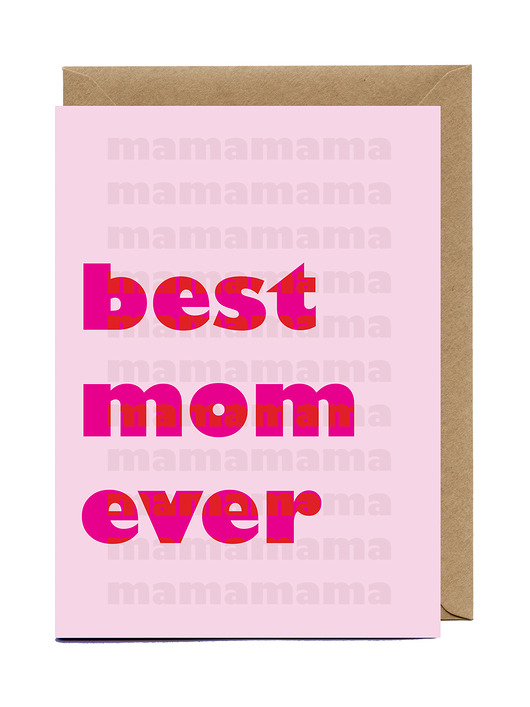 kartki okolicznościowe - wydruki Kartka na dzień mamy Best Mom Ever