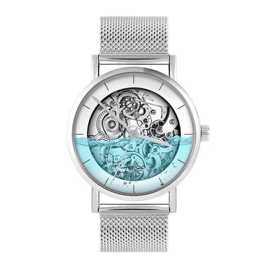 zegarki unisex Zegarek - Steampunk wodny - bransoleta mesh