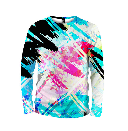 bluzy męskie Koszulka Longsleeve Męska DR.CROW Scribbles