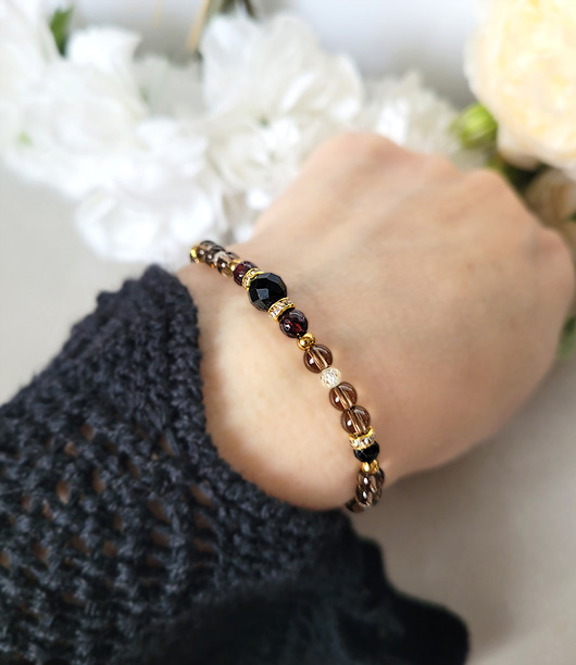 bransoletki z kamieni naturalnych BARAN- Bransoletka zodiakalna regulowana