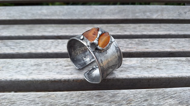 bransoletki wire wrapping Surowy charakter vol.2 - bransoletka regulowana
