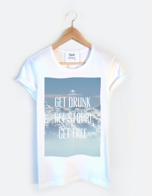 T shirt z błękitnym printem od Yeah Bunny M deleted_12136308