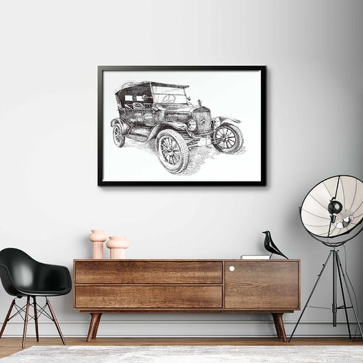 grafiki i ilustracje Ford T   100x70