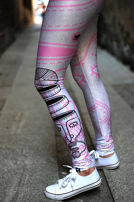 Smashed Head - legginsy Frifru