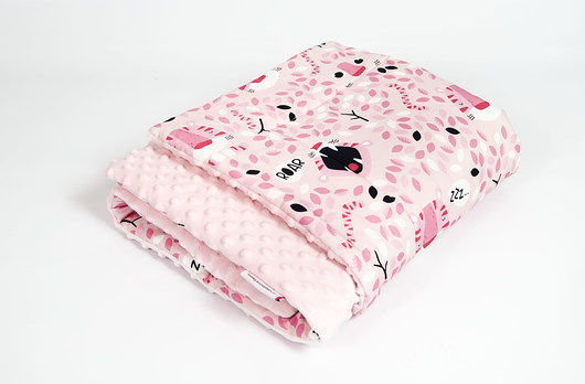 Mięciutki kocyk minky - tygrys - 75x100 Minky and Cotton