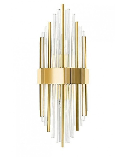kinkiety Kinkiet Ścienny Lampa Ścienna Diego Złota 45 cm