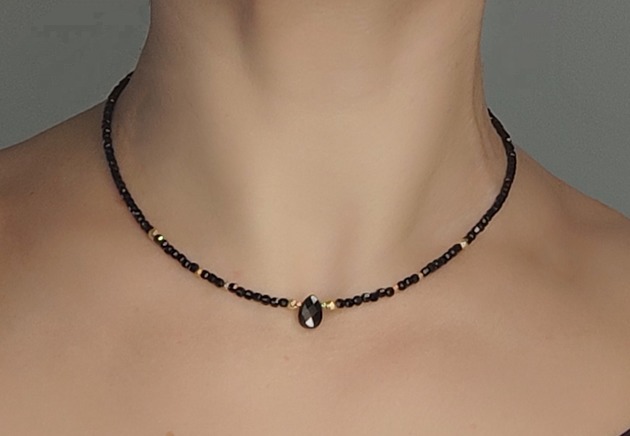 chokery Naszyjnik z turmalinów w złocie