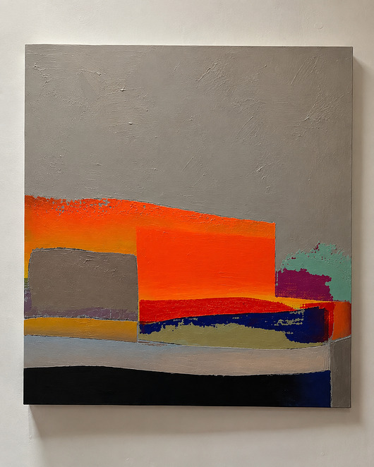 obrazy Duży obraz ręcznie malowany akryl 120x120cm Zakrocka