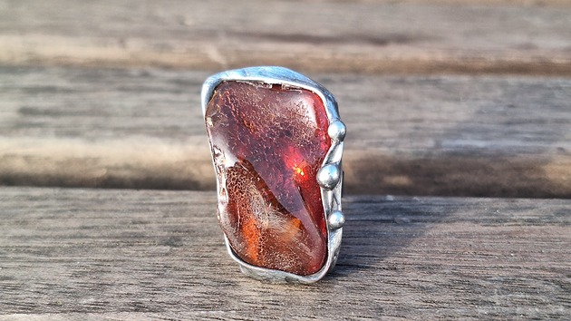 pierścionki - różne Big - pierścionek regulowany