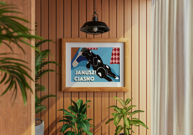 plakaty Plakat "Histerie zwierzęce: JANUSZ! CIASNO!" (Ilustracja)