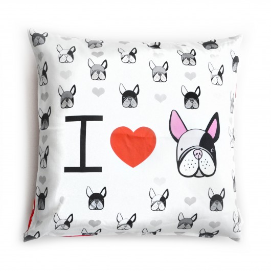 Poduszka - I Love  Frenchie kellybubble