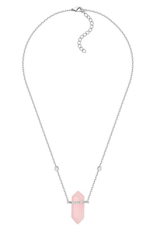 srebrne naszyjniki Naszyjnik Mood Quartz Silver