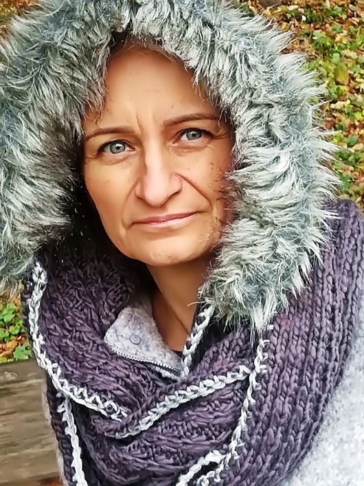 Komin zimowy Noc Polarna ZeStrychu Handmade