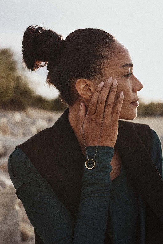 wisiory MINIMAL BIG  necklace / brass