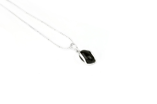 Colare Bursztyn Wiśnia Midi srebro Brazi Druse Jewelry