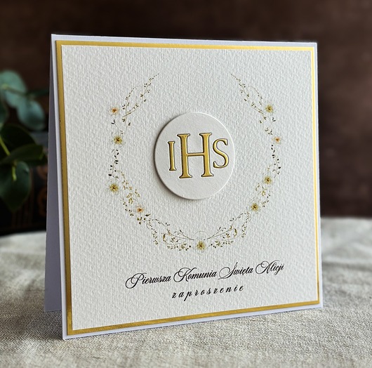 zaproszenia na komunię Zaproszenia na komunię, wzór 51D