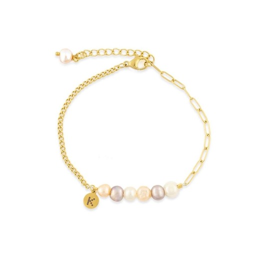 bransoletki z kamieni naturalnych Baby Bestseller! Bransoletka z trójkolorowymi Perłami
