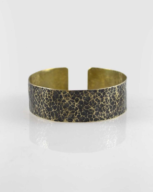 biżuteria męska Lawa - mosiężna bransoleta - outlet*