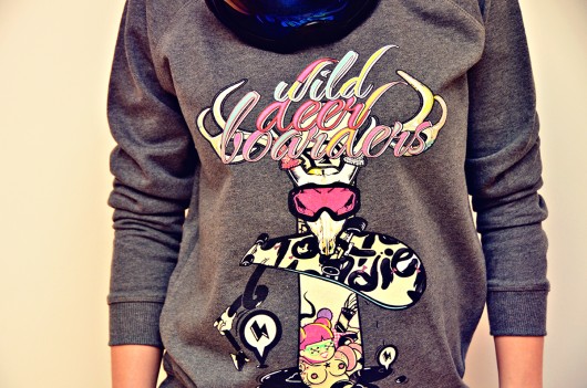 Wild Deer Boarders_Sweatshirt DONT NEED NO SAMURAI