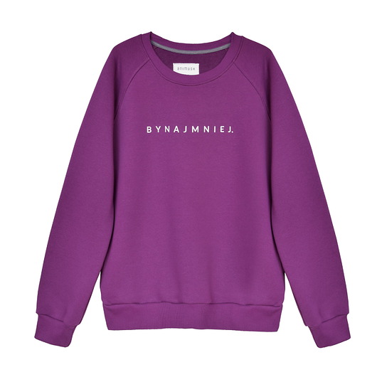 Bluza raglan fioletowa BYNAJMNIEJ. ANIMUSH