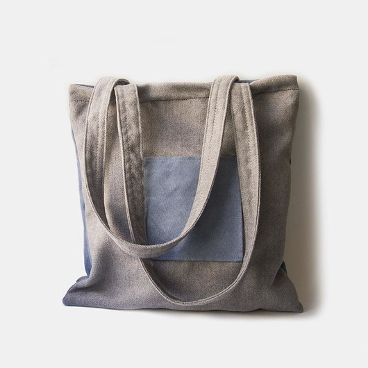 Torba Double szaro-niebieska raspberi