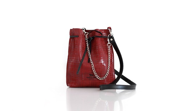 Mały worek w kratę KAMILA LIMA bags and more